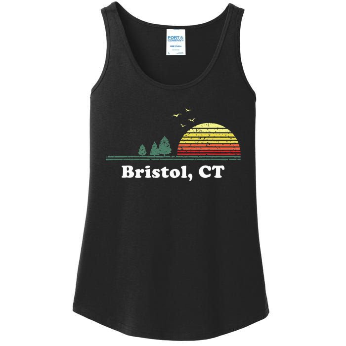 Vintage Bristol Connecticut Home Souvenir Ladies Essential Tank