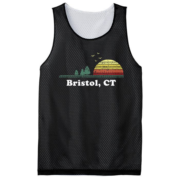 Vintage Bristol Connecticut Home Souvenir Mesh Reversible Basketball Jersey Tank