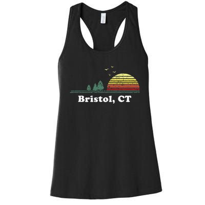 Vintage Bristol Connecticut Home Souvenir Women's Racerback Tank