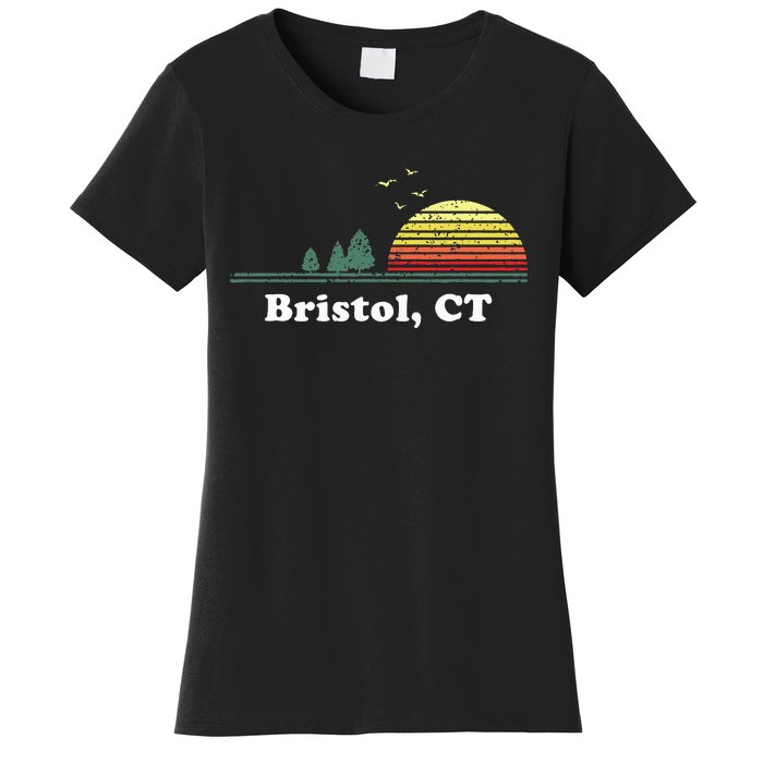 Vintage Bristol Connecticut Home Souvenir Women's T-Shirt