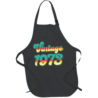 Vintage Bright Colors 1973 50th Birthday Apron