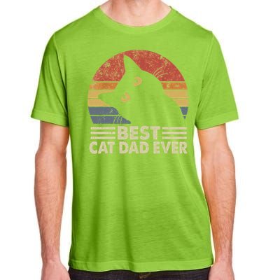 Vintage Best Cat Dad Ever Cat Daddy Outfit Adult ChromaSoft Performance T-Shirt