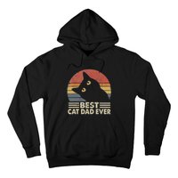 Vintage Best Cat Dad Ever Cat Daddy Outfit Hoodie