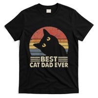 Vintage Best Cat Dad Ever Cat Daddy Outfit T-Shirt