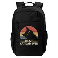 Vintage Best Cat Dad Ever Cat Daddy Outfit Daily Commute Backpack