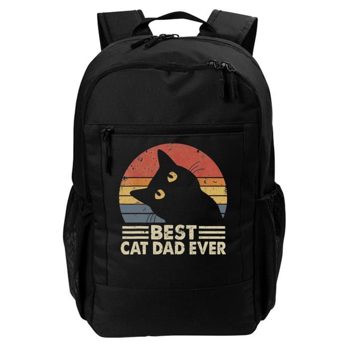 Vintage Best Cat Dad Ever Cat Daddy Outfit Daily Commute Backpack