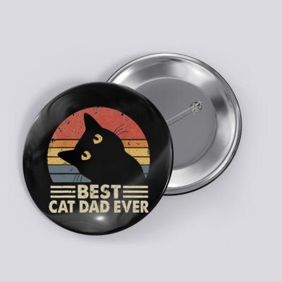 Vintage Best Cat Dad Ever Cat Daddy Outfit Button