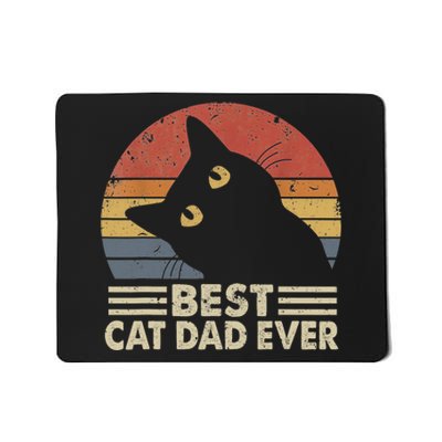 Vintage Best Cat Dad Ever Cat Daddy Outfit Mousepad