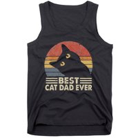 Vintage Best Cat Dad Ever Cat Daddy Outfit Tank Top