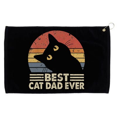 Vintage Best Cat Dad Ever Cat Daddy Outfit Grommeted Golf Towel