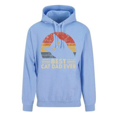 Vintage Best Cat Dad Ever Cat Daddy Outfit Unisex Surf Hoodie