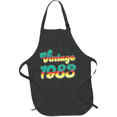 Vintage Bright Colors 1983 40th Birthday Apron