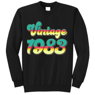 Vintage Bright Colors 1983 40th Birthday Sweatshirt