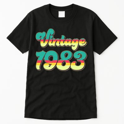 Vintage Bright Colors 1983 40th Birthday Tall T-Shirt