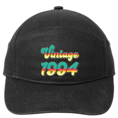 Vintage Bright Colors 1994 30th Birthday 7-Panel Snapback Hat