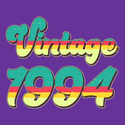 Vintage Bright Colors 1994 30th Birthday T-Shirt