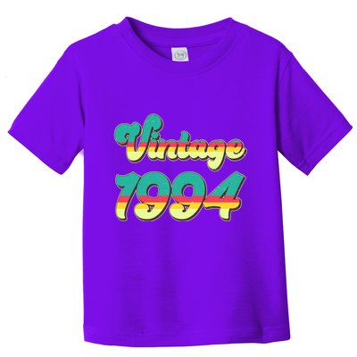 Vintage Bright Colors 1994 30th Birthday Toddler T-Shirt