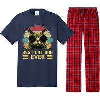 Vintage Best Cat Dad Ever Funny, Cat Lover, Cat Dad Pajama Set