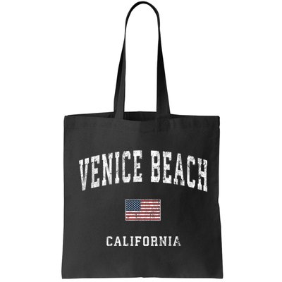 Venice Beach California Ca Vintage American Flag Sports Bag