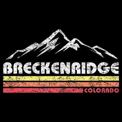 Vintage Breckenridge Colorado Throwback Retro Mountain T-Shirt