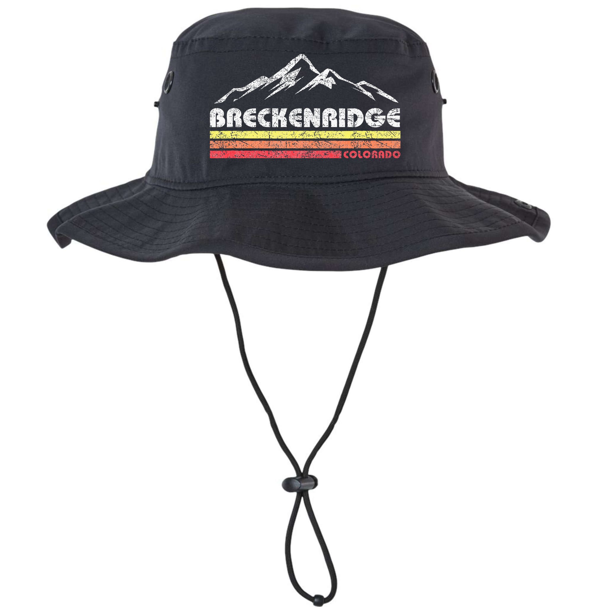 Vintage Breckenridge Colorado Throwback Retro Mountain Bucket Hat