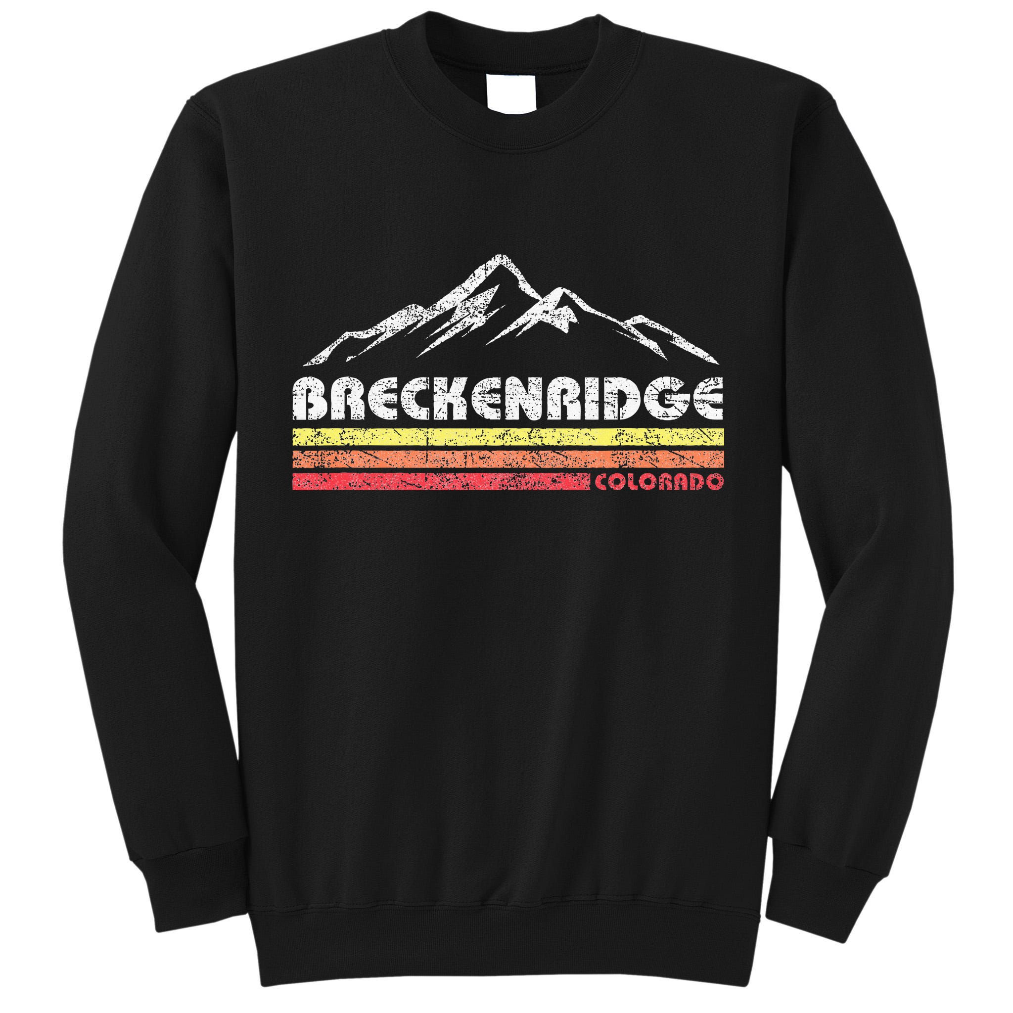 Vintage Breckenridge Colorado Throwback Retro Mountain Tall Sweatshirt