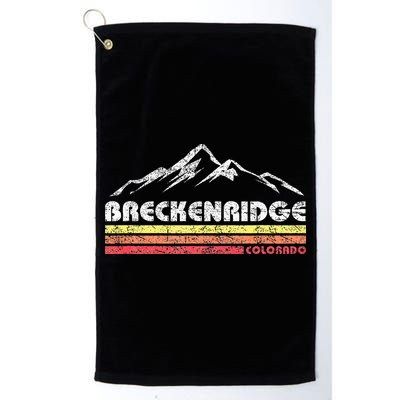 Vintage Breckenridge Colorado Throwback Retro Mountain Golf Towel