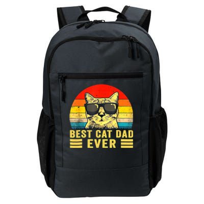 Vintage Best Cat Dad Ever Funny Best Cat Dad Ever Great Gift Daily Commute Backpack