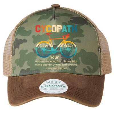 Vintage Bicycle Cycopath Gift For Cyclists Legacy Tie Dye Trucker Hat