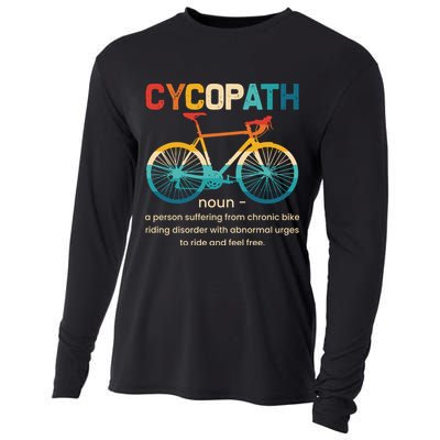 Vintage Bicycle Cycopath Gift For Cyclists Cooling Performance Long Sleeve Crew
