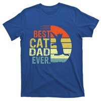 Vintage Best Cat Dad Ever Fathers Day Cat Daddy Great Gift T-Shirt