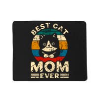 Vintage Best Cat Mom Ever Gift For Mother's Day Mousepad