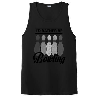 Vintage Bowling Cool Gift ID Rather Be Bowling Meaningful Gift PosiCharge Competitor Tank