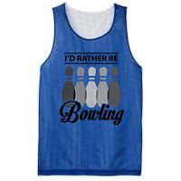 Vintage Bowling Cool Gift ID Rather Be Bowling Meaningful Gift Mesh Reversible Basketball Jersey Tank