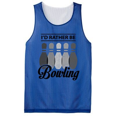 Vintage Bowling Cool Gift ID Rather Be Bowling Meaningful Gift Mesh Reversible Basketball Jersey Tank