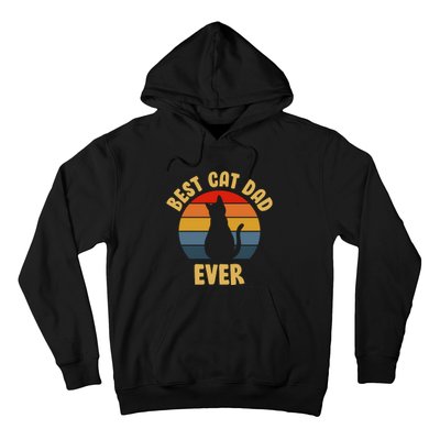 Vintage Best Cat Dad Ever Hoodie