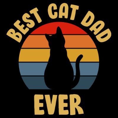 Vintage Best Cat Dad Ever T-Shirt