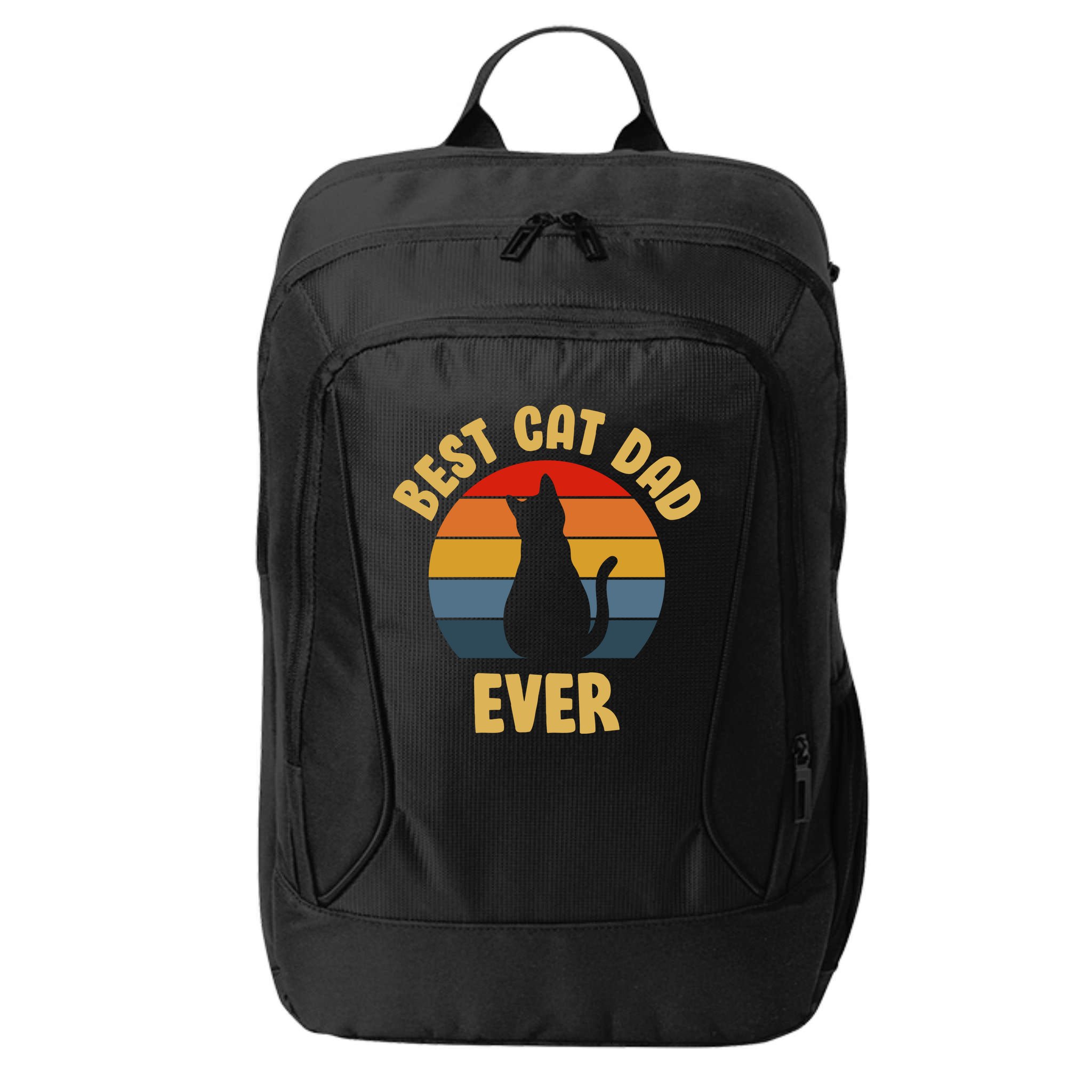 Vintage Best Cat Dad Ever City Backpack
