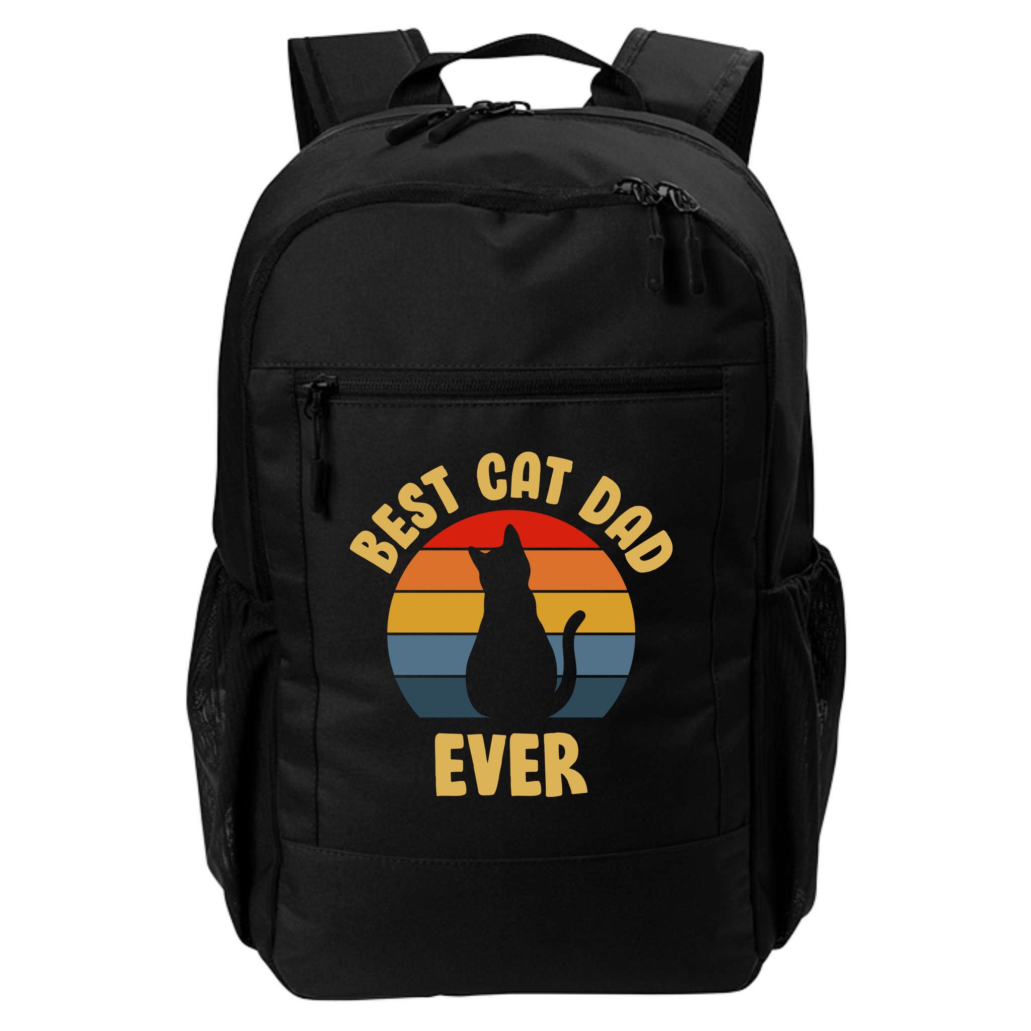 Vintage Best Cat Dad Ever Backpack