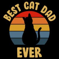 Vintage Best Cat Dad Ever Backpack