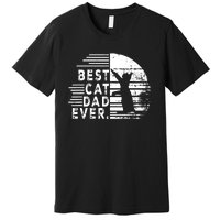 Vintage Best Cat Dad Ever Cat Daddy Gift Premium T-Shirt