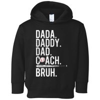 Vintage Baseball Coach Dad Fathers Day Funny Family Humor Toddler Hoodie