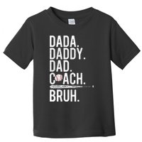 Vintage Baseball Coach Dad Fathers Day Funny Family Humor Toddler T-Shirt