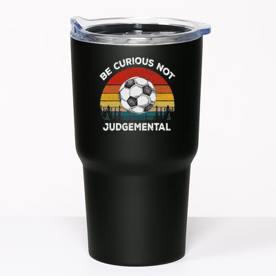 Vintage Be Curious Not Judgemental Inspirational Quote Tumbler