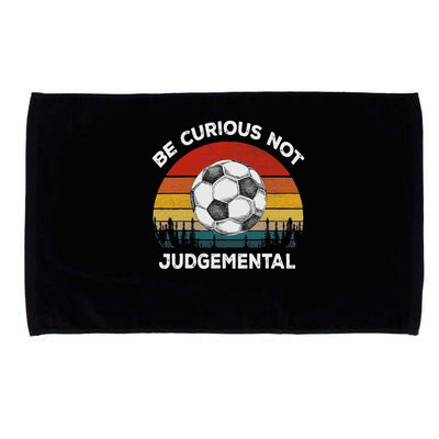 Vintage Be Curious Not Judgemental Inspirational Quote Microfiber Hand Towel