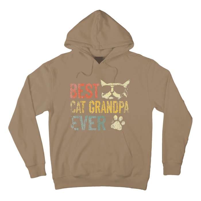 Vintage Best Cat Grandpa Ever Cat Grandpa Fathers D Hoodie