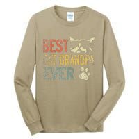 Vintage Best Cat Grandpa Ever Cat Grandpa Fathers D Tall Long Sleeve T-Shirt