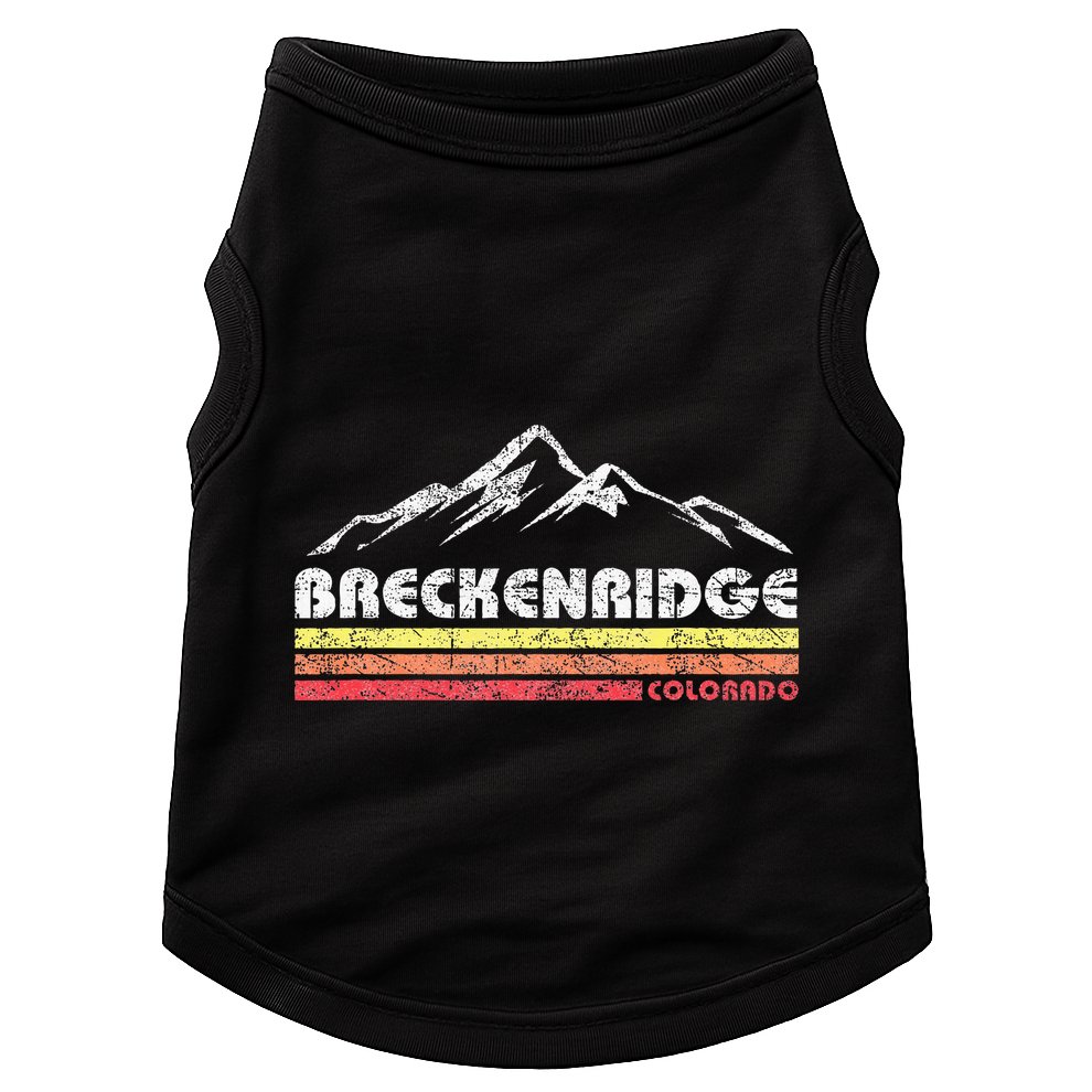 Vintage Breckenridge Colorado Throwback Retro Mountain Doggie Tank