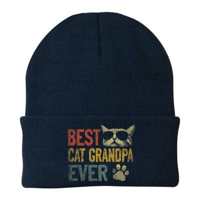 Vintage Best Cat Grandpa Ever Shirt Cat Grandpa Father's Day Beanie
