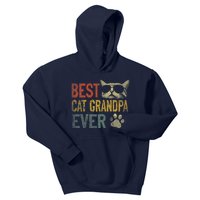 Vintage Best Cat Grandpa Ever Shirt Cat Grandpa Father's Day Kids Hoodie